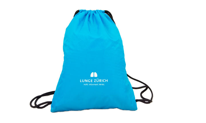 Turnbeutel mit zwei kleinen extra Fächern